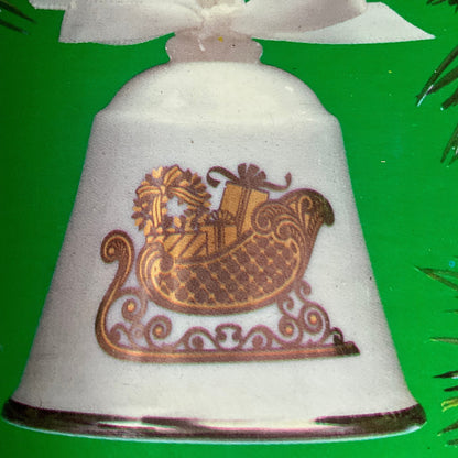 Hallmark 25 Years Together Ceramic Bell Dated 1984 Keepsake Ornament QX259-1