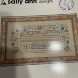 Sally Ann Designs Choice Of Home for the Holidays 1994 or Threads Of Time 1993 Samplers Vintage Cross Stitch Chart