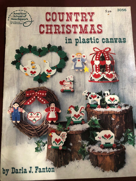 Joan Elliot Three 5 Inch High,Christmas Ornaments Plastic Canvas Kit