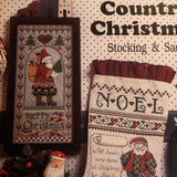 Jeremiah Junction, Country Christmas, Stocking & Santa, Vintage 1993, Counted Cross Stitch Chart
