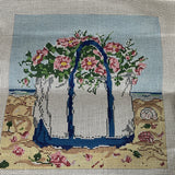 Cooper Oaks Design Beautiful Beach Bag with Towels Needlepoint Canvas8 by 8 inches