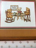 A &quot;Bear&quot; Collection, 1984, and, Storybook Bears, 1985, Set of 2, Vintage, Bear Theme, Counted Cross Stitch, Pattern Books