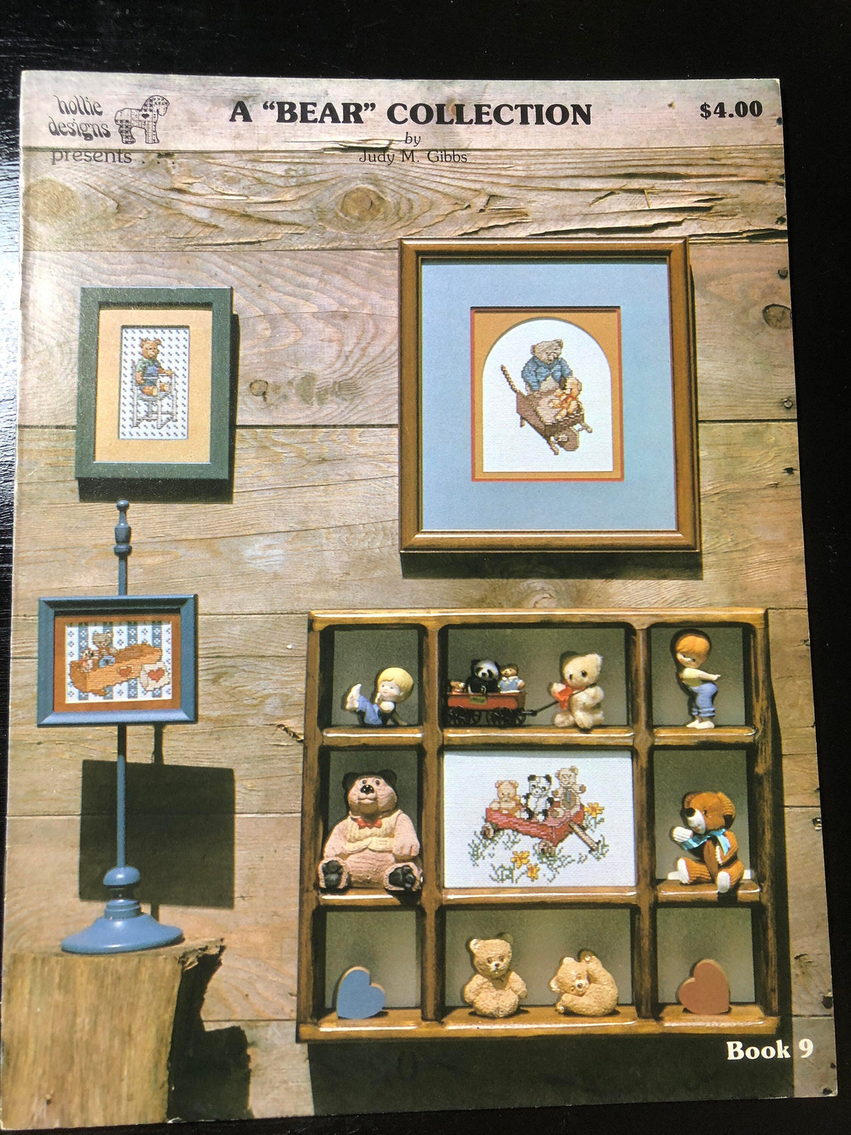 A "Bear" Collection, 1984, and, Storybook Bears, 1985, Set of 2, Vintage, Bear Theme, Counted Cross Stitch, Pattern Books