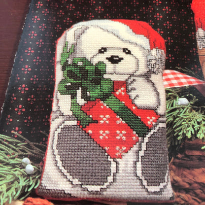 Santa Bears Christmas, Douglas Designs, By Virginia Douglas, Vol 20, Vintage 1988, Counted Cross Stitch Design