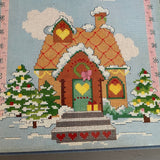 The Vanessa Ann Collection, All Through the House, Christmas in Cross Stitch, Vintage 1985, Hard Cover Book