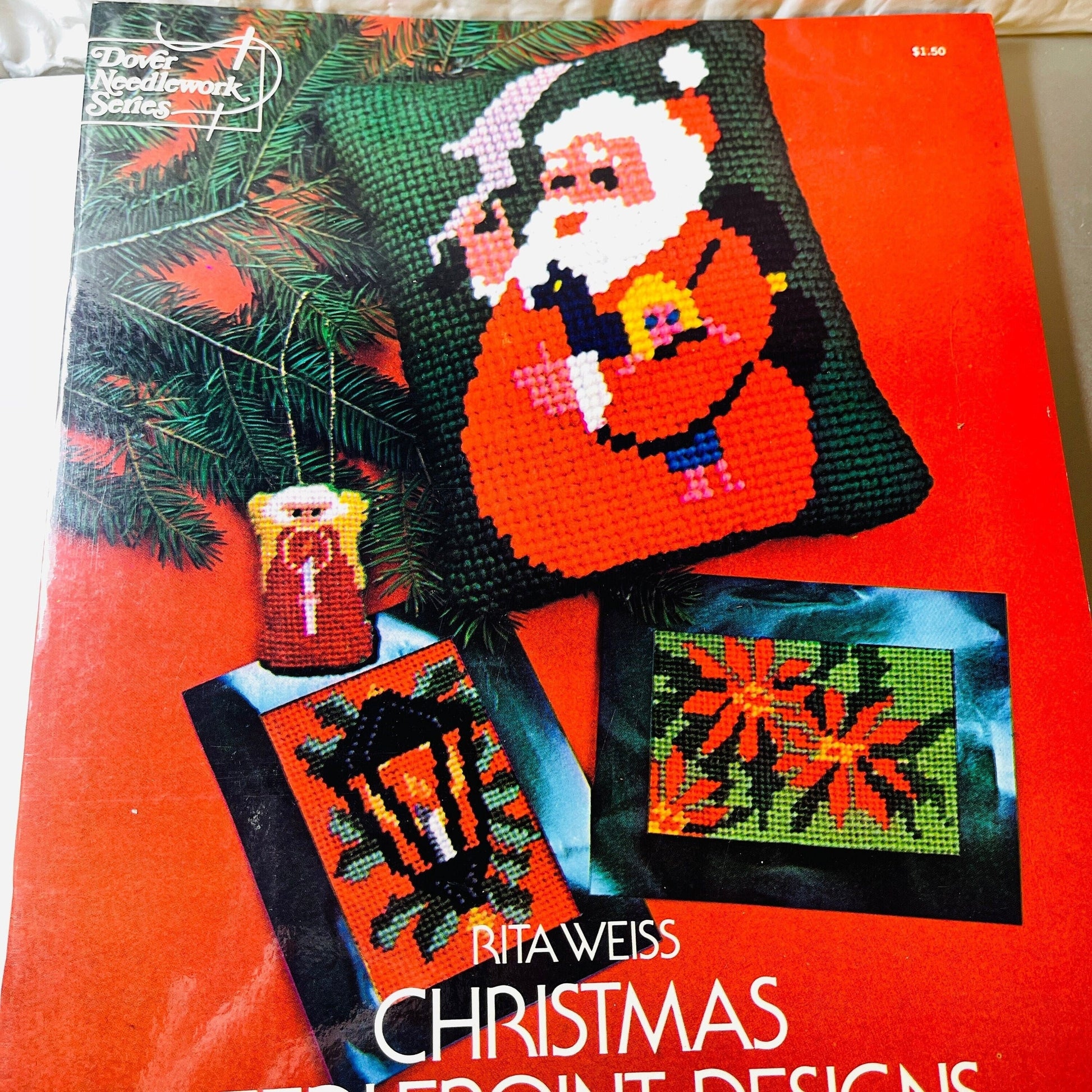 Dover Needlework Series Rita Weiss Vintage 1975 Christmas Needlepoint Designs