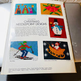 Dover Needlework Series, Rita Weiss, Vintage 1975, Christmas Needlepoint, Designs