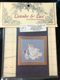 Lavender & Lace, Angel of Mercy, Stitch Count 260 by 257, Vintage, Counted Cross Stitch Pattern