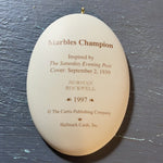 Hallmark, Marbles Champion, Norman Rockwell, Dated 1997, Keepsake Ornament, QX6342