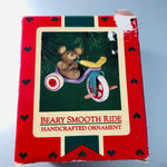 Hallmark, Beary Smooth Ride, Vintage 1985, Keepsake Ornament, QX480-5