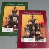 Mary Beale Pair of 2 A Family Christmas I and II Vintage 1988 Counted Cross Stitch Charts