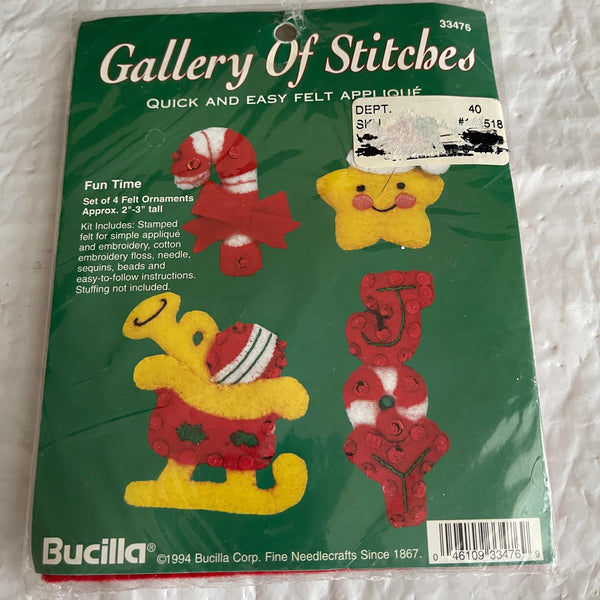 Bucilla: Christmas Tree Surprise w/String Lights, felt applique Christmas  stocking kit, 150 Anniversary Kit