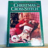 Better Homes and Gardens, Christmas Cross Stitch, Vintage 1987, Hardcover Cross Stitch Pattern Book