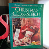 Better Homes and Gardens Christmas cross stitch vintage 1987 softcover Cross Stitch Pattern Book