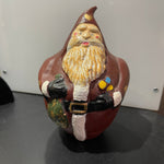 Outstanding Old fashioned Santa Clause cast iron coin bank vintage Christmas collectible