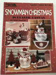 Vintage, 1996, Leisure Arts, Snowman Christmas in Plastic Canvas, by Dick Martin, Leaflet 1654 - thelittleblackbarn