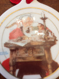 Norman Rockwell Santa Reading Letters for JCPenny Vintage 1996 Ornament