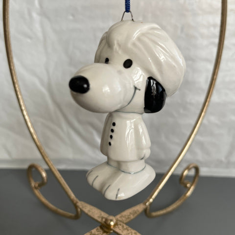 Snoopy Wearing A Towel As A Turban Vintage Peanuts Gang Ornament