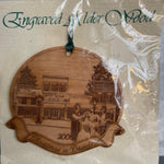 Christmas In Davidson Engraved Alder Wood Christmas Ornament