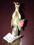 Trumpeting Angel with a Rose Vintage glass ornament by Kurt S. Adler with original box