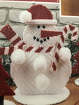 Vintage, 1996, Leisure Arts, Snowman Christmas in Plastic Canvas, by Dick Martin, Leaflet 1654 - thelittleblackbarn