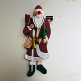 Tall Santa, Vintage Wooden Ornament
