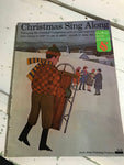 Christmas Sing Along with 8 The Carolers&#39; Companion song sheet Vintage 1960s