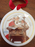 Norman Rockwell Santa Reading Letters for JCPenny Vintage 1996 Ornament