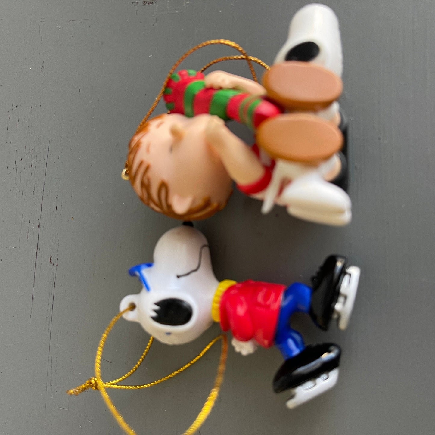 Peanuts Snoopy & Linus Charles Schultz Pair of Christmas Ornaments