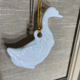 Wonderful white porcelain choice of Christmas ornaments see pictures and variations*