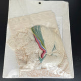 Candamar Designs Roses on Lace Pillow Vintage 1994 Candlewicking kit