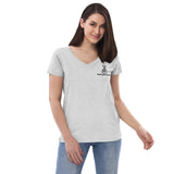I'm SuperSTICHious Women’s recycled v-neck t-shirt